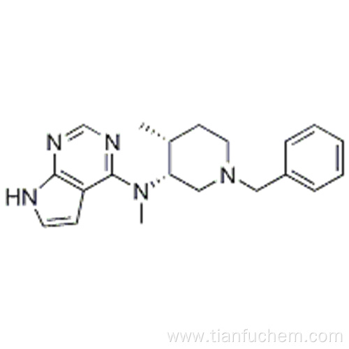 7H-Pyrrolo[2,3-d]pyriMidin-4-aMine, N-Methyl-N-[(3R,4R)-4-Methyl-1-(phenylMethyl)-3-piperidinyl]- CAS 477600-73-0